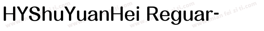 HYShuYuanHei Reguar字体转换